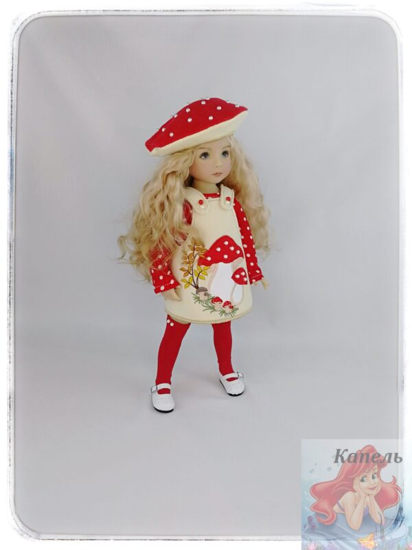 Doll clothes set Dianna Effner Little Darling 13 "Beautiful fly agaric" (For Doll Size: 13 inch).