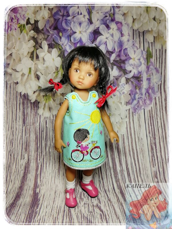 embroidery-dress-for-doll-dianna-effner-boneka- girl-on-a-bike-10-11- inch