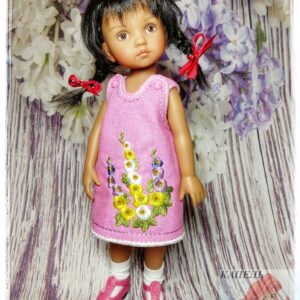 embroidery-dress-for-doll-dianna-effner-boneka-flowers-mallow