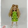 Embroidered dress for doll Dianna Effner Little Darling "MALLOW 1" (For Doll Size: 13 inch)