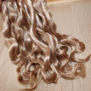 Doll hair golden brown