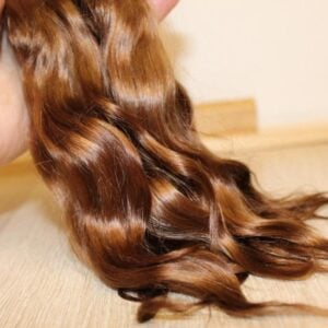 Doll hair intense brown