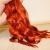 Doll hair dark copper