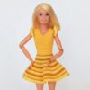 Crochet Barbie doll dress