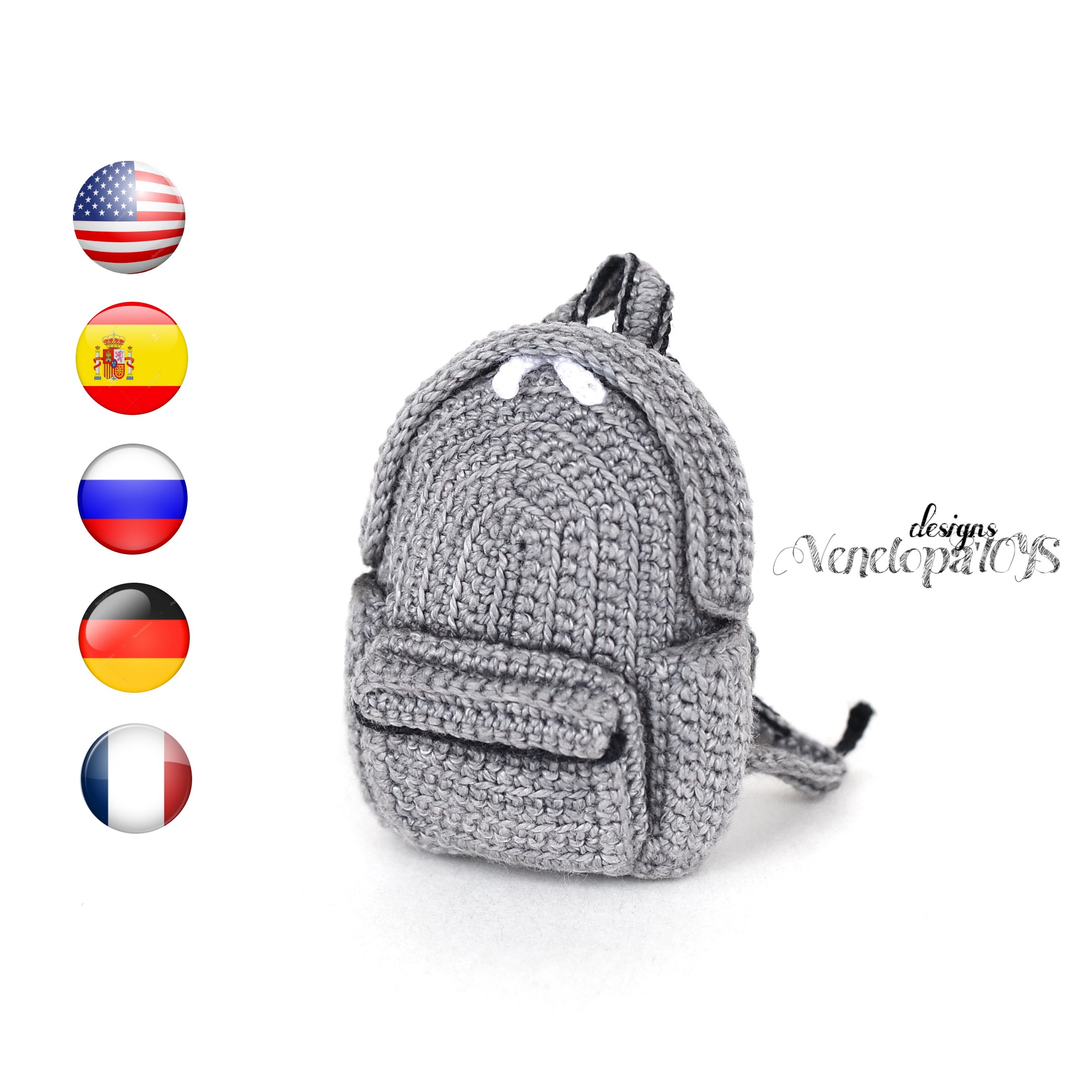 Crochet deals back bag