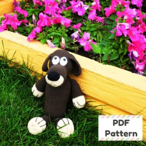 Crochet dog pattern, Dog pattern, Crochet dog amigurumi pattern
