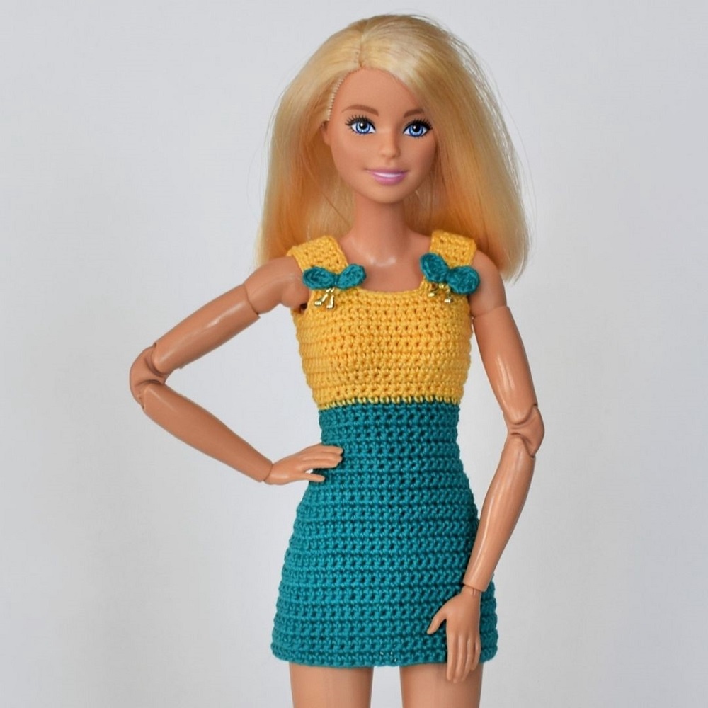 crochet barbie doll clothes jacket and skirt easy pattern