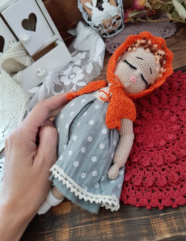 Boudoir doll with closed eyes