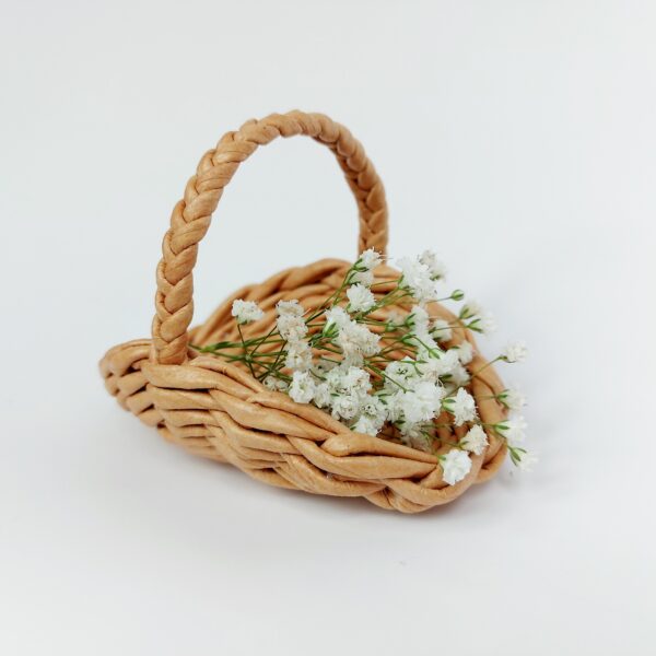 wicker flower basket