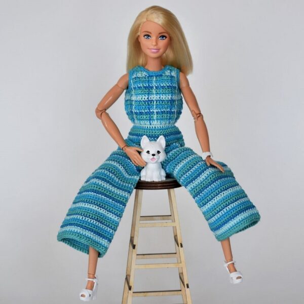 crochet barbie doll clothes jacket and skirt easy pattern