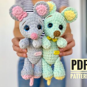 mouse crochet pattern amigurumi Fionadolls