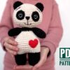 panda crochet pattern amigurumi Fionadolls