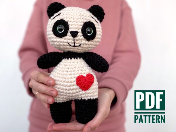 panda crochet pattern amigurumi Fionadolls