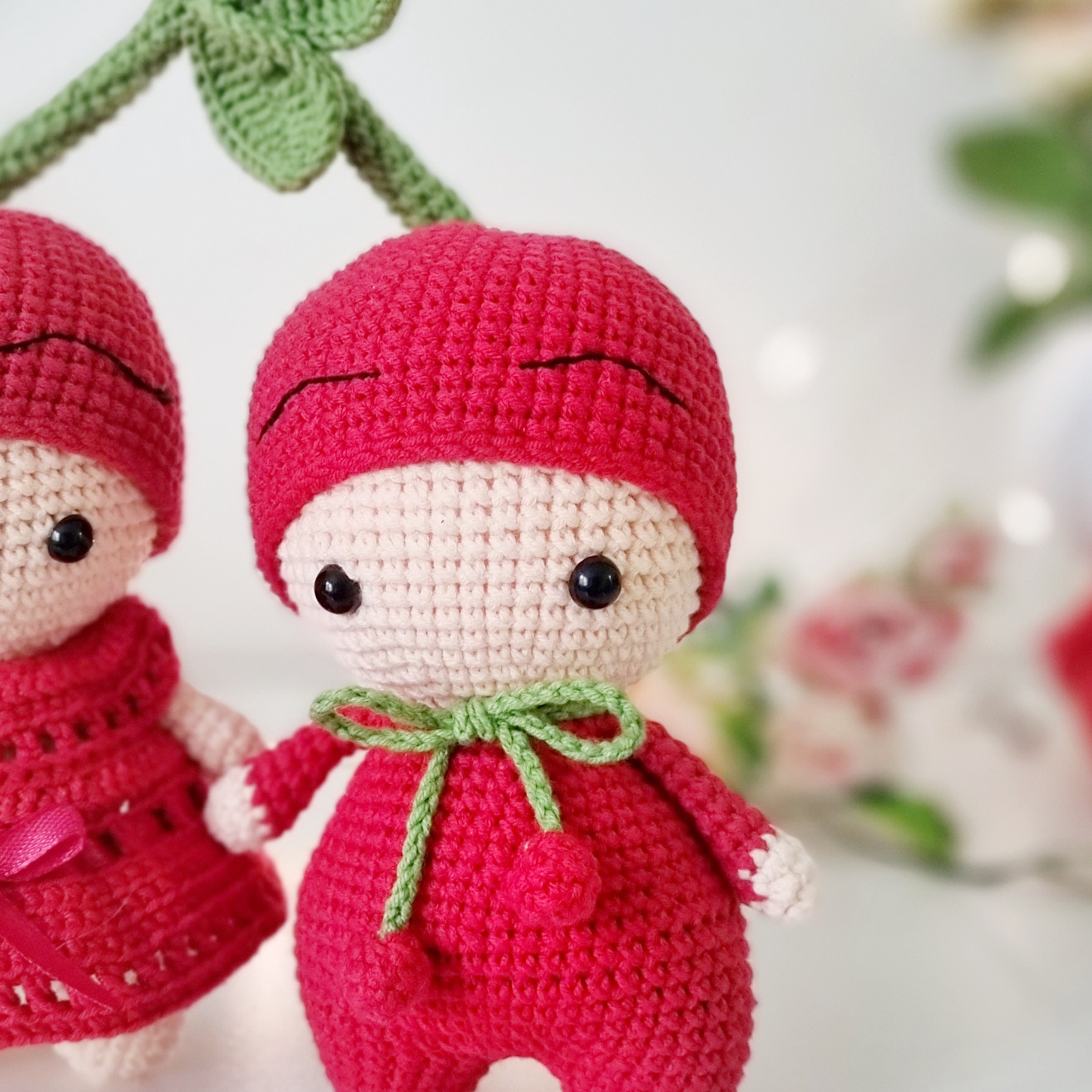 Kawaii Cherry - Crochet Amigurumi Pattern