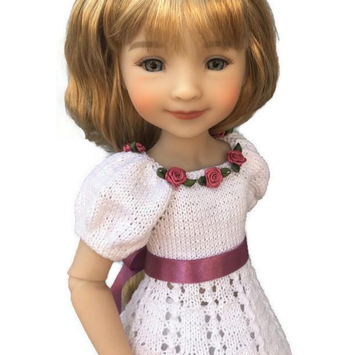 PDF Knitting pattern Bella Dress for 14-15" dolls 5 PDF Knitting Pattern