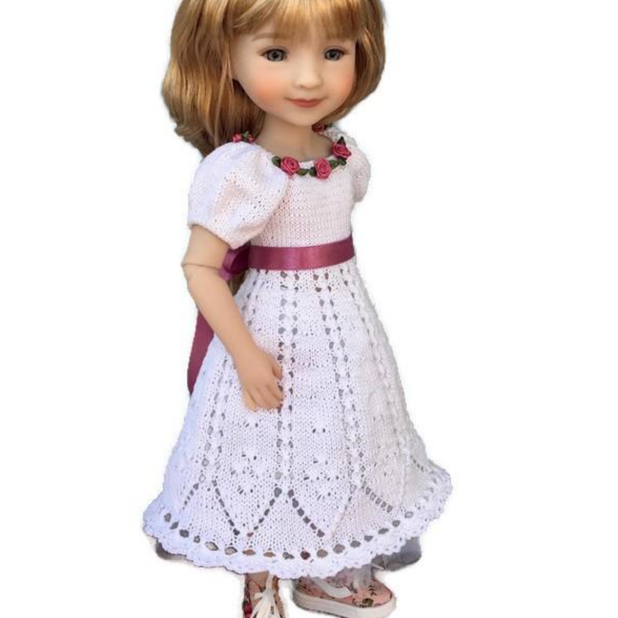 PDF Knitting pattern Bella Dress for 14-15" dolls 2 PDF Knitting Pattern
