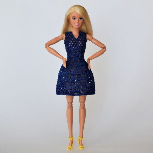 crochet barbie doll clothes jacket and skirt easy pattern