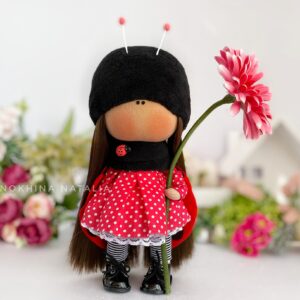 Textile-doll-ladybug-tilda-gift
