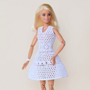 Crochet Barbie dress pattern