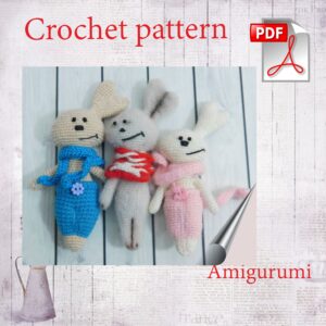 . Amigurumi «The Little Bunny» Crochet pattern PDF. Tutorial.