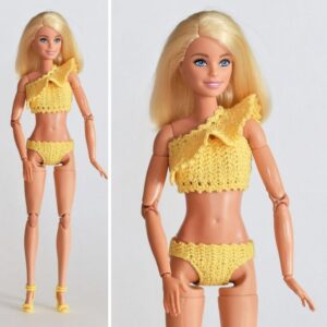 Crochet Barbie doll swimsuit pattern pdf