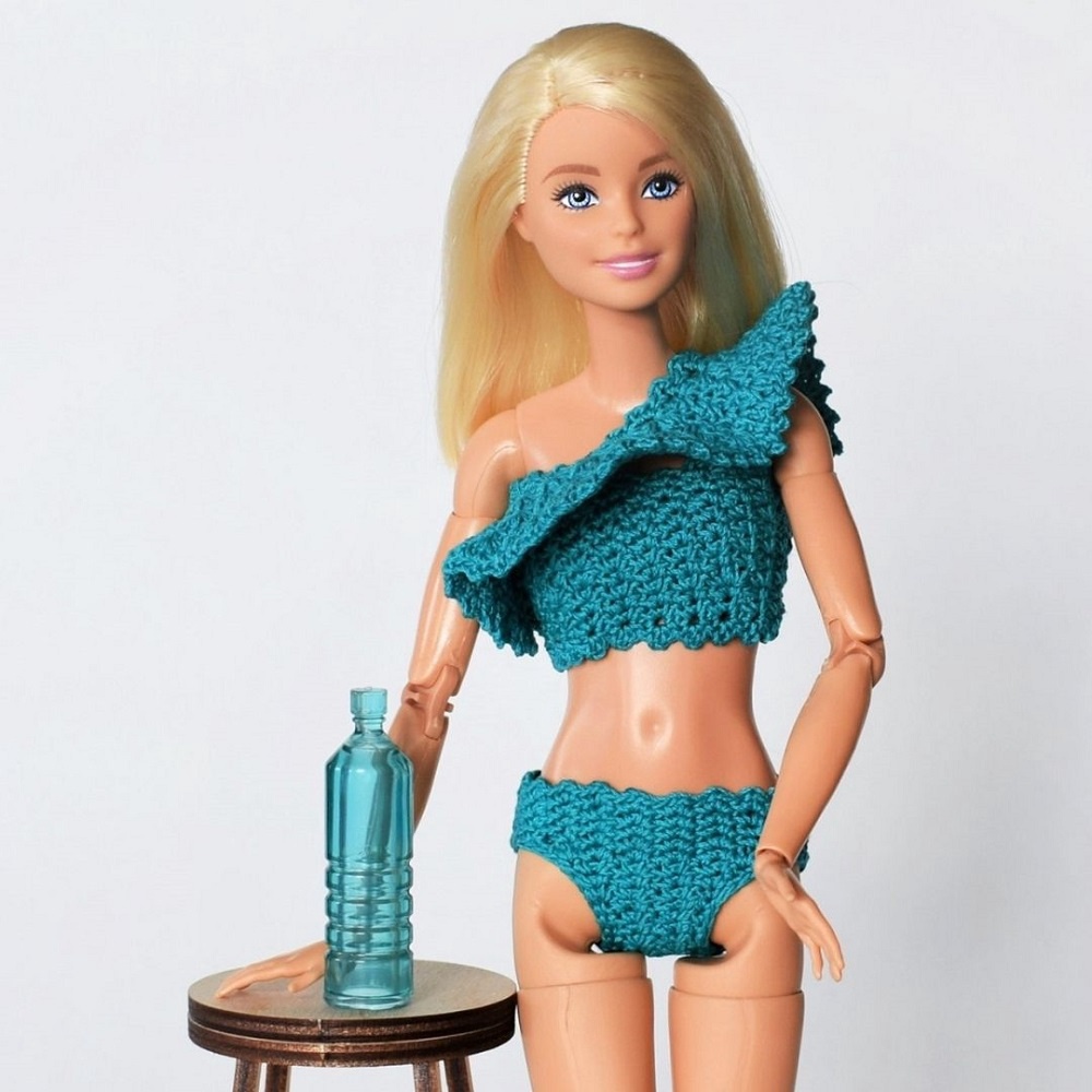 crochet barbie doll swimsuit easy pattern for beginners