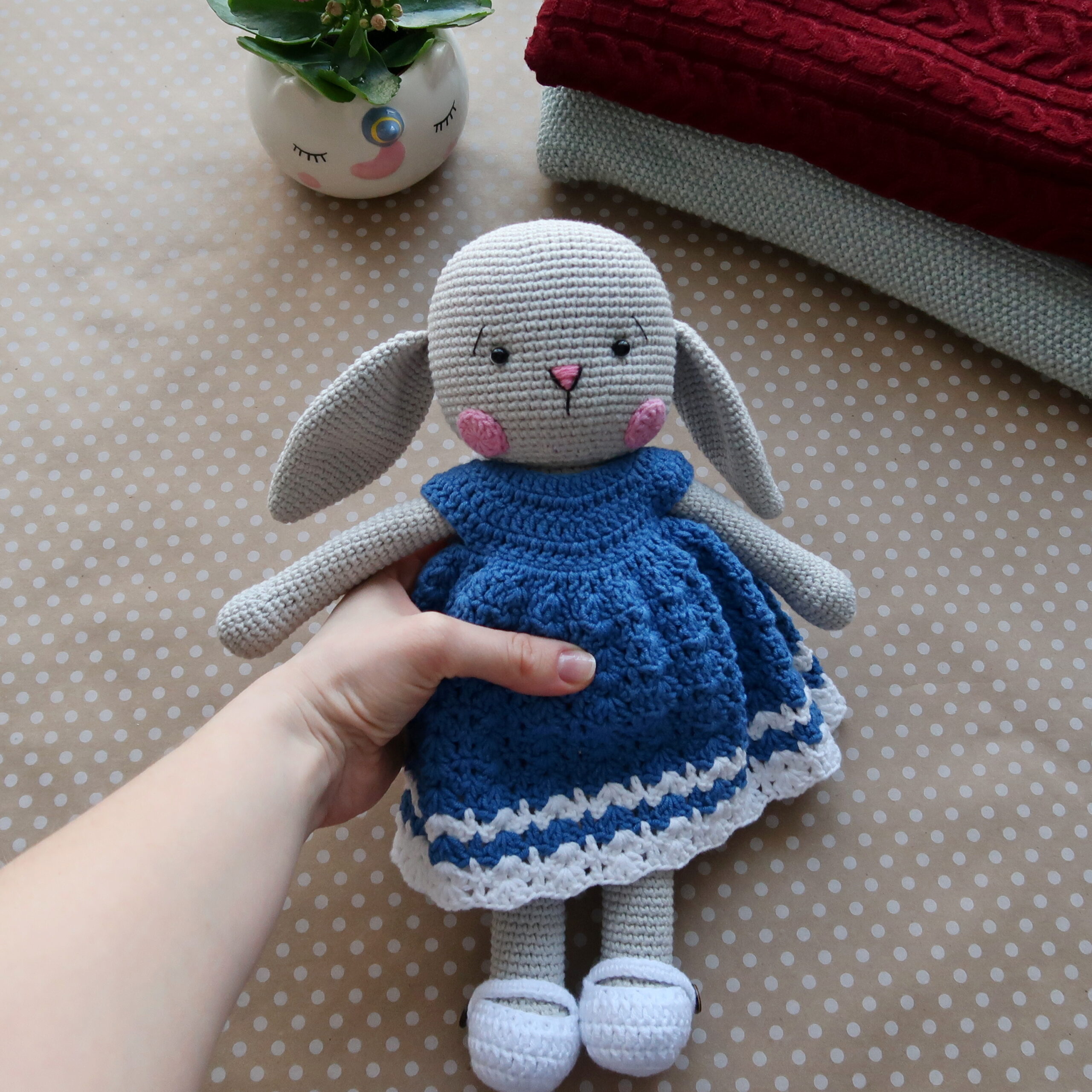 crochet bunny doll