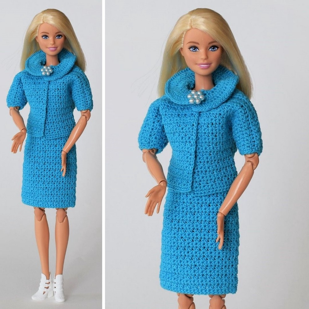 Barbie Crochê Miniaturas e Coisas Mais - De Tudo Um Pouco e Muito Mais:  Roupa d…  Vestido de boneca de crochê, Padrões de roupas de boneca, Roupas  barbie de crochê