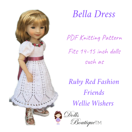 Bella Dress RRFF-WW PDF Knitting Pattern