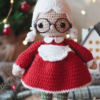 Crochet PATTERN Mrs Claus, Christmas Amigurumi, Cuties Santa Claus Doll