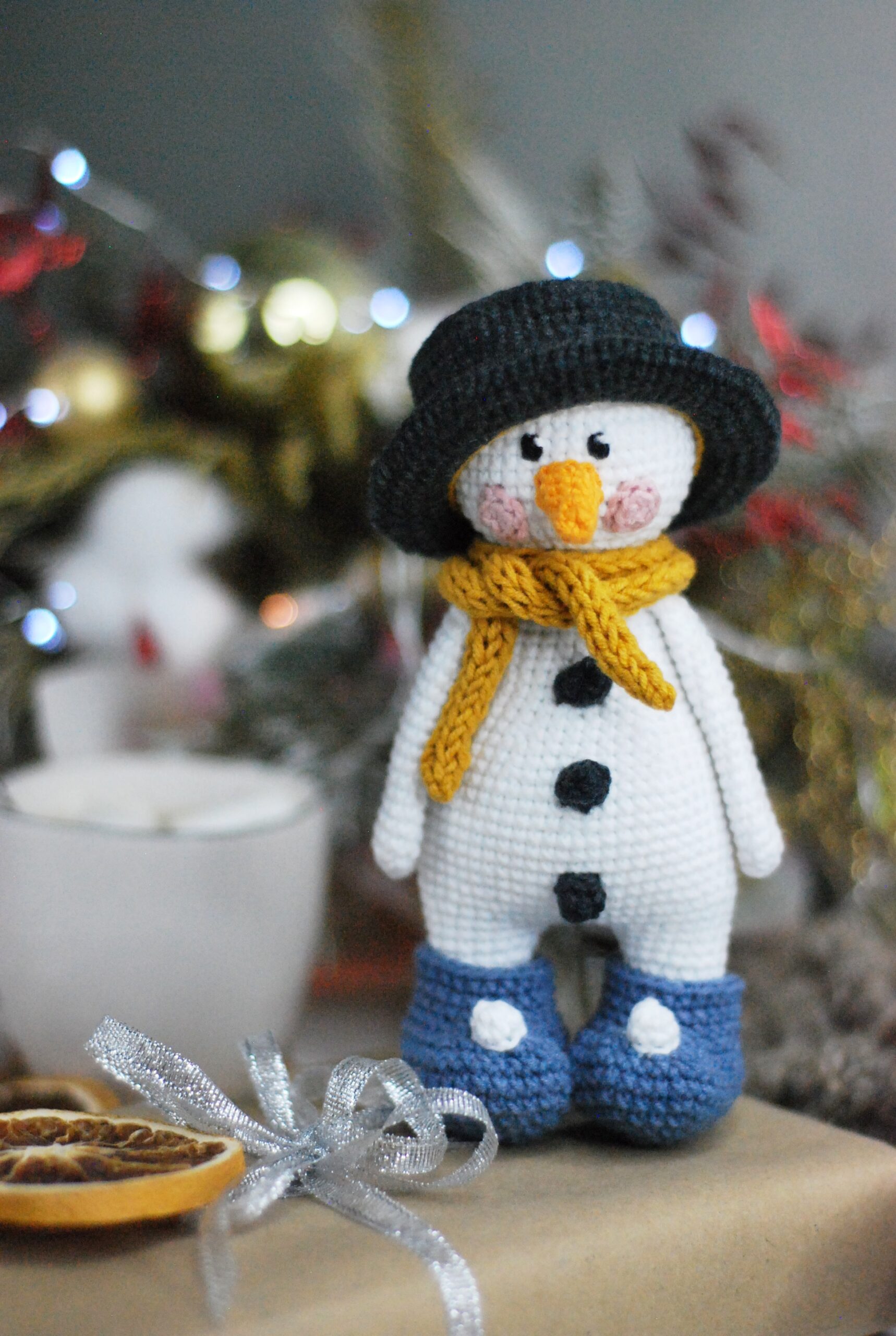Amigurumi mini snowman crochet pattern. Amigurumi toy - DailyDoll Shop