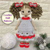 doll with gray dress