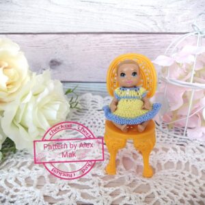 Barbie baby doll clothes pattern