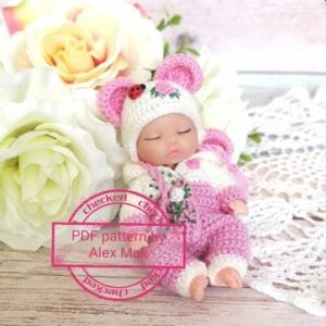Miniature doll clothes pattern