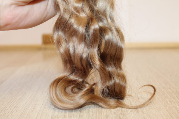 Doll hair golden brown