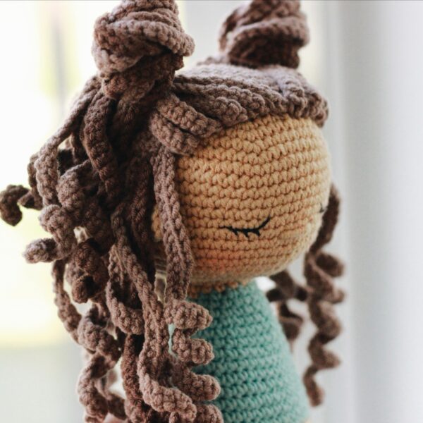 Putting Hair on Crocheted Dolls