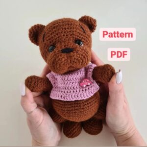 Crochet Jumpsuit (ONLY) for Usti the Teddy Bear (pattern) - DailyDoll Shop