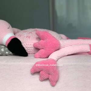 CROCHET PATTERN pillow FLAMINGO