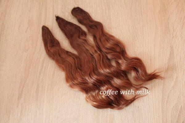 Doll hair coffee with milk