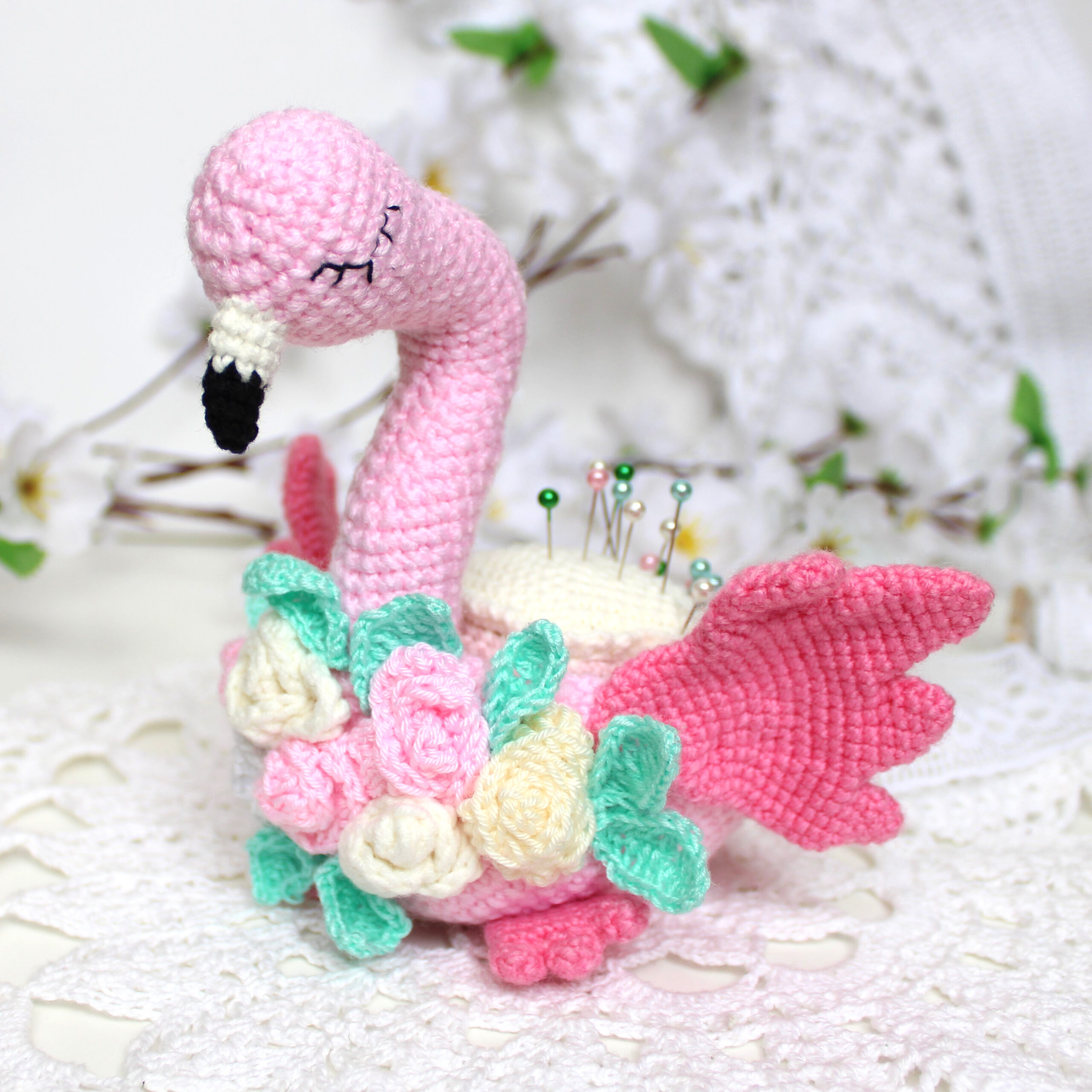 Crochet Baby Romper Pattern - Pink Flamingo