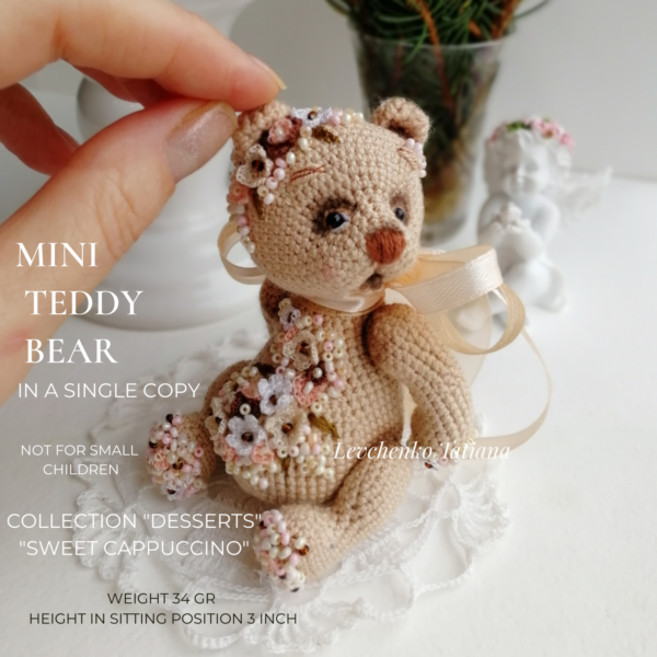 Home interior mini teddy bear