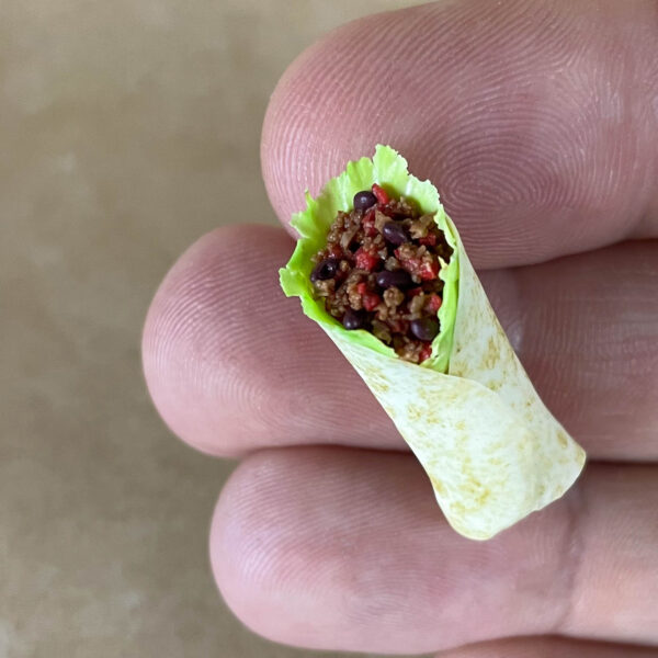 Miniature burrito