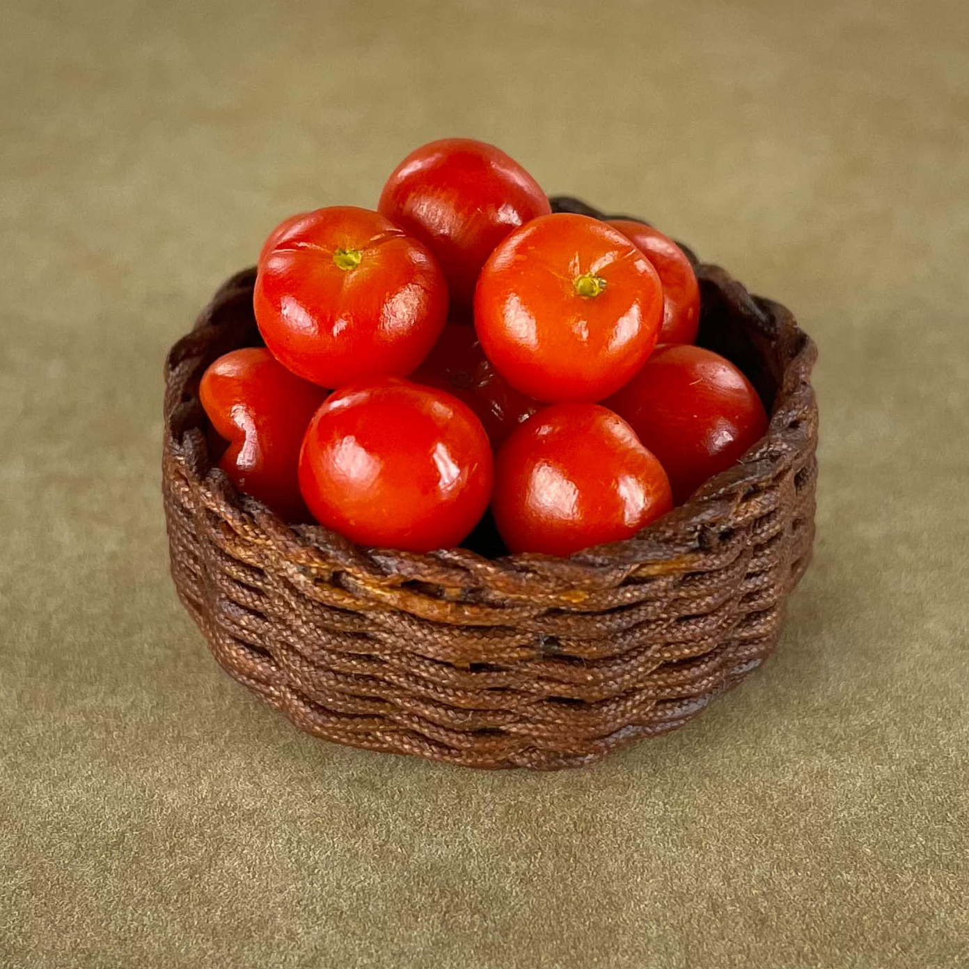 20 Loose Red Tomato Dollhouse Miniatures Vegetable Supply Deco 