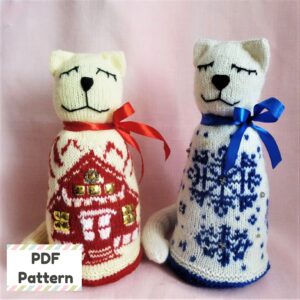 Knit cat pattern, Cat knitting pattern, Knitting patterns for cats