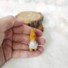 Cute new miniature knitted Scandinavian gnome brings good luck