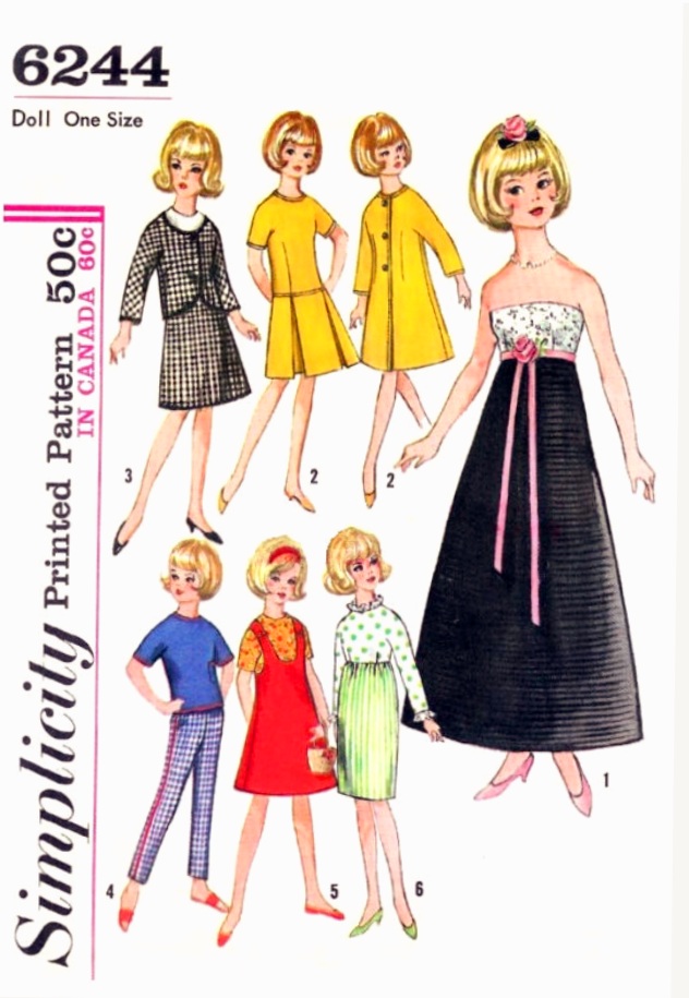 free dress pattern for Barbie | Stitch4eveR