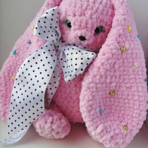 knitted bunny toy