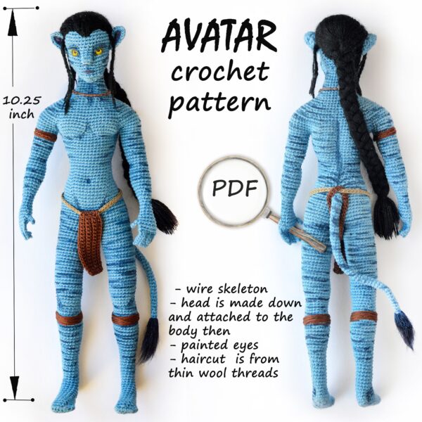 avatar crochet pattern scaled