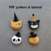 creepy ornament sewing patterns and tutorial pumpkin cats ghost