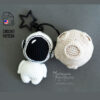 crochet astronaut cosmonaut by Emiliya Chernova